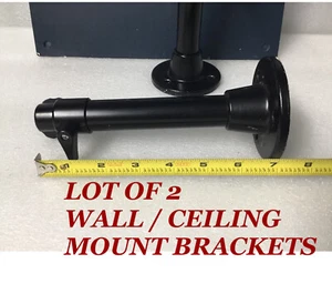 Lot 2 Metal Wall Ceiling Mount Arm Bracket Stand 7" For CCTV Surveillance Camera - Picture 1 of 8