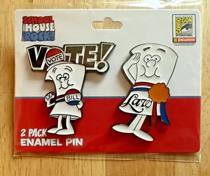 Schulhaus Rock! I'm Just A Bill And Law Pin Set | 2 Zoll | SDCC Exclusive Toynk - Bild 1 von 13