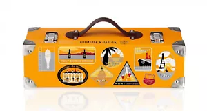 VEUVE CLICQUOT Champagne Vintage Style Traveller Trunk Steamer NoBottle Include - Picture 1 of 9