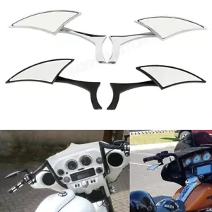 Motorcycle Blade Rearview Side Mirror for Harley Davidson Bobber Chopper Cruiser - Picture 1 of 9