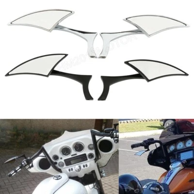 Motorcycle Blade Rearview Side Mirror for Harley Davidson Bobber Chopper Cruiser - Image 1 of 4