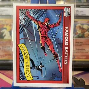 1990 Marvel Comics Famous Battles Daredevil vs Bullseye #94 Trading Card - Bild 1 von 10