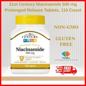 21st Century Niacinamide 500 mg Prolonged Release Tablets, 110-Count - Picture 1 of 24