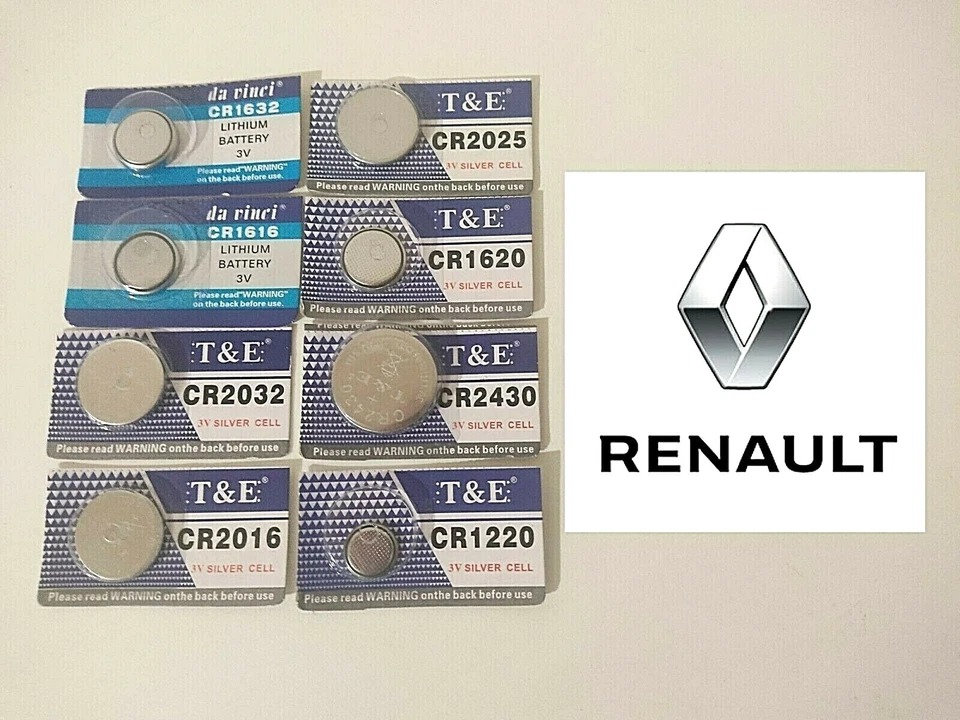 Pile de remplacement pour clé RENAULT tous modèle au choix - Piles Neuves - Image 1 of 1