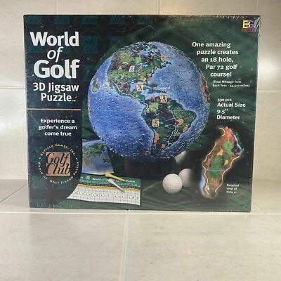World of Golf 3D Jigsaw Puzzle 9.5" Diameter - Image 1 of 2