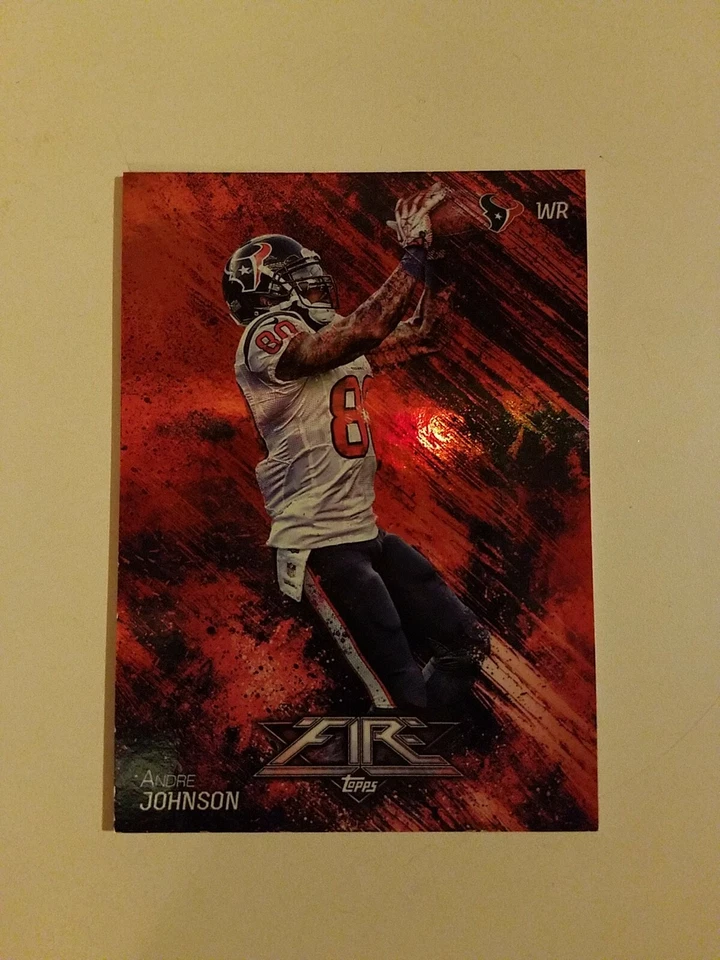2014 Topps Fire Andre Johnson #15 Flame Foil SP Houston Texans - Image 1 of 1
