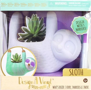Tara Toy Sloth Design A Vinyl Plant Holder - Picture 1 of 1