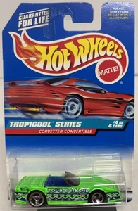 Corvette verde convertible Hot Wheels Tropicool Series 1997 no. 696 # 4de4 (K) - Imagen 1 de 4