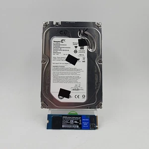 Seagate / WD 1TB & 500GB HDD/SSD PC Storage Bundle - Picture 1 of 8