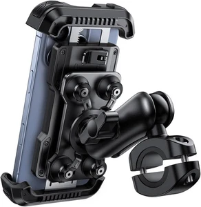 Motorrad Handyhalter, Motorrad Handyhalterung - [2025 Anti-Diebstahl Design] [Dual - Bild 1 von 7