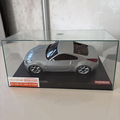 Abrigo brillante Kyosho Mini-Z Nissan Fairlady Z plateado 1/27,52 modelo diecast MZG111S Foto 1 de 4