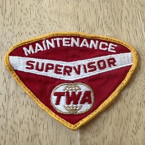 Vintage Rare TWA Maintenance Supervisor Patch - Bild 1 von 15