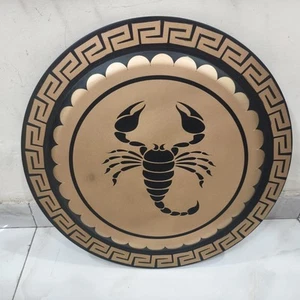 Medieval Knight Authentic Greek Hoplite Scorpion Round Armor Shield Collectible - Picture 1 of 11