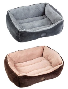 Gor Pets Dream Soft Faux Fur Slumber Bed Luxury Washable Cosy Puppy Dog Basket - Picture 1 of 9