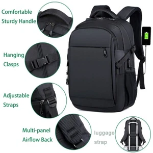 Mochila de Viaje Mochila Camping 15.6" Laptop Senderismo Escuela Bolso para Libros Hombres Mujeres - Imagen 1 de 15