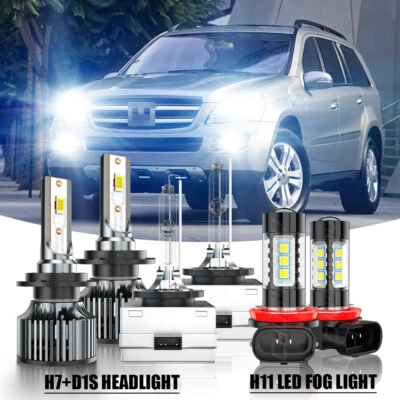 PARA MERCEDES-BENZ SL63 AMG 2009-2012 6x Combo Faro LED Bombillas altas/bajas + Lámpara antiniebla Foto 1 de 4