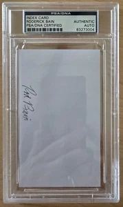 Roderick Bain Signed Index Card - PSA/DNA - Band Of Brothers - Easy Company - Picture 1 of 2
