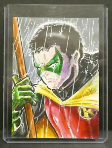 Comic Marvel DC Sketchkarte 1 von 1 Robin - Bild 1 von 2
