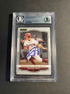 BUSTER POSEY Signed 2008 Razor Signature Series Auto Beckett BAS Slabbed RC - Picture 1 of 2