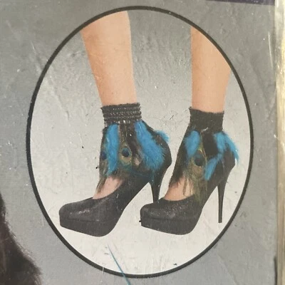 Nuevo Brazaletes Pluma Pavo Real Puños Disfraz Halloween Bonito Accesorio�� Mujer Foto 1 de 4