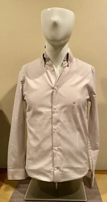 Camisa de vestir Express para hombre arenisca ajustada 1MX con botones nueva con etiquetas talla XXL Foto 1 de 4