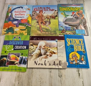 Creation, Dinosaurs, and Noah's Ark book lot - lot 6 books - Genesis Homeschool - Imagen 1 de 3