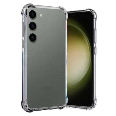 Funda protectora de gel de silicona negra o transparente para teléfono Samsung Galaxy S25 Foto 1 de 4