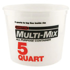 Leaktite 5 Qt Natural Multi Mix Container (Pack of 3) Plastic Bucket