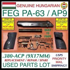 GENUINE FEG “PA-63” (AP9) .380 ACP PARTS LOT - PA63 PMK 380 MAKAROV IN 9X17MM