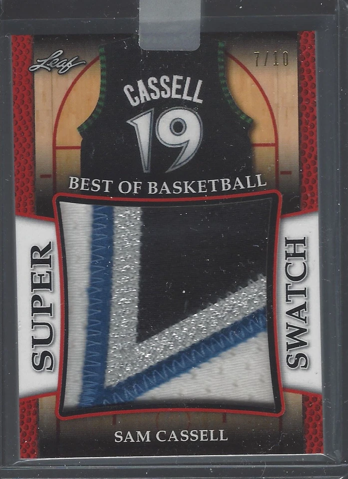 SAM CASSELL 2016-17 LEAF BEST OF BASKETBALL SUPER SWATCH 7/10 #SS-26 MINT - Image 1 of 1
