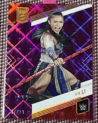 2023 PANINI DONRUSS ELITE WWE XIA LI #93 PURPLE PARALLEL POP /99 RAW SSP. - Image 1 of 3