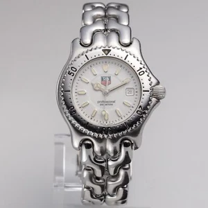 Tag Heuer Professional Ladies Quartz Vintage Silver White Women Watch Date 28 mm - Picture 1 of 10