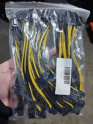 PCI-E 8-pin to 2x 6+2-pin Power Splitter Cable PCIE PCI Express (10 piece) - Image 1 of 2
