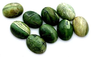 ONE 20x15 20mm x 15mm Green Opal Cab Cabochon Gem Stone Gemstone EBS4554 - Picture 1 of 1