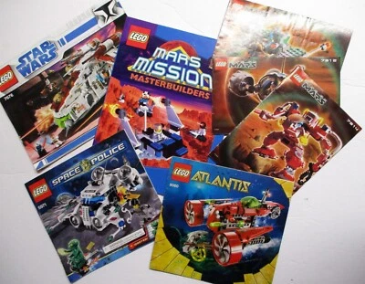 Lego INSTRUCTION Manual STAR WARS ATLANTIS 7311 7312 7314 8060 5971 7676 + Book - Image 1 of 3