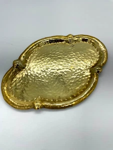 Antique Art Nouveau Hand Hammered Brass Tray By Karl Gehle Hagen - Picture 1 of 13