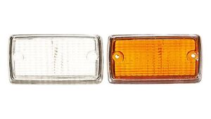 1 x MK1 Escort Front Indicator Lens Clear or Amber ( Painted Chrome Surround )