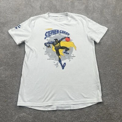 Under Armour Steph Curry Super Hero Shirt Size Youth Large White NBA - Image 1 of 4