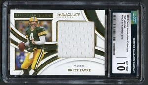 Brett Favre #HOF-BFA 2022 Panini Immaculate Collection HOF Jerseys CGC 10 - Picture 1 of 2