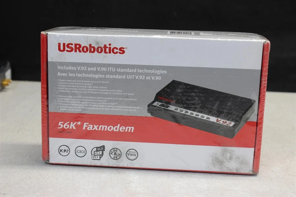 USRobotics 5686G External 56K Faxmodem V92 & V90 New - Image 1 of 1