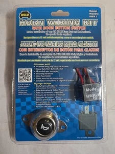 Wolo HWK-1 Horn Wiring Kit With Horn Button Switch New Sealed - Bild 1 von 2