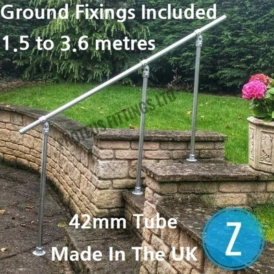 PROTEUS Outdoor Handrail Mobility Rail Disability Safety Rail Adjustable Garden Steps Z