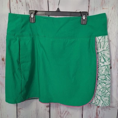Dama Hagen Talla 2XL Verde Floral Skort Pull On Bolsillos Delanteros Planos Golf [T13] Foto 1 de 4