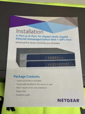 NETGEAR 8-port, 5-speed Unmanaged Switch, 10-Gigabit/Multi-Gigabit (XS508M) - Image 1 of 4