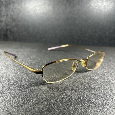 Gafas Modo Titanio 135 AGD Dorado Púrpura Medio Borde 48-18-143 Japón LEER Foto 1 de 4