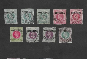 NATAL 1904 EDWARD VII OFFICIAL O'PRINT SET TO 6d PLUS EXTRAS VGU SG 01-05 c£121+ - Picture 1 of 2