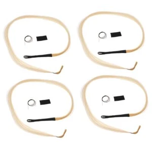 4x Finely Ductile Violin Viola Cello Erhu Bow Horse Hair - Picture 1 of 12
