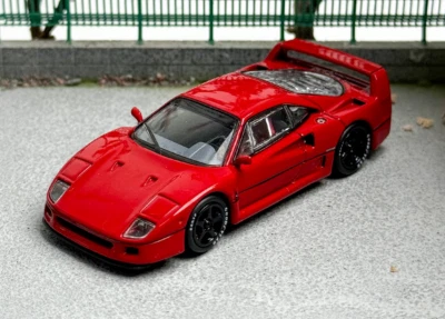 1/64 Alloy diecast car model Ferrari F40 Lightweight red  - Image 1 of 4