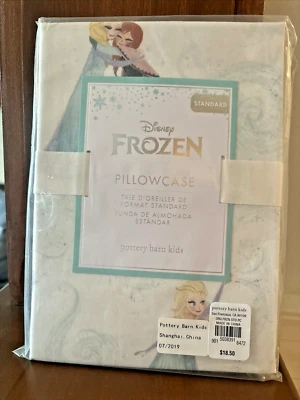 Disney Pottery Barn Frozen Funda de Almohada Princesa Elsa Fiesta Estrella Regalo Niña h Foto 1 de 4