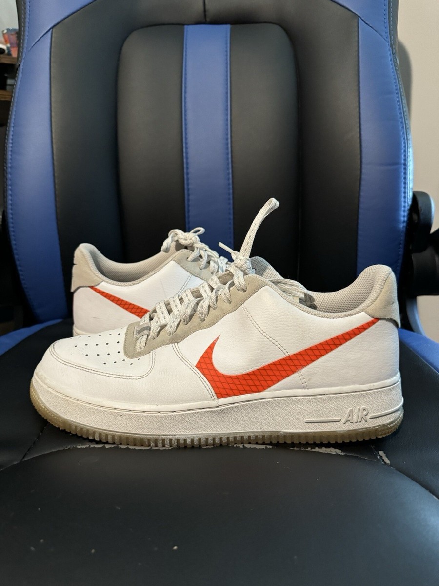 Nike Air Force 1 ホワイト/オレンジ　25cm Nike Air Force 1 ホワイト/オレンジ - メルカリ